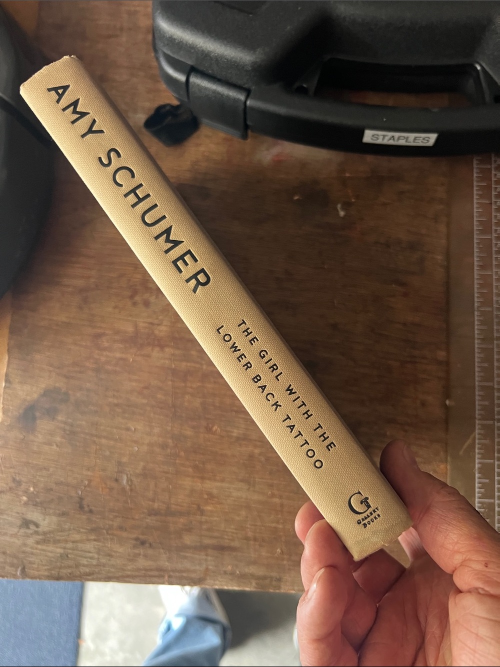 Amy Schumer "The Girl With the Lower Back Tattoo" Beige Hardcover